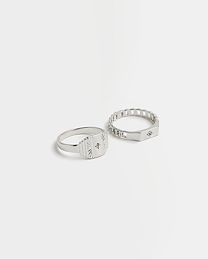Silver colour Multipack rings