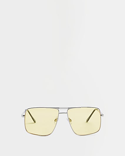 Silver colour Navigator sunglasses
