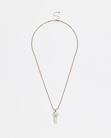 Silver colour Pendant Necklace