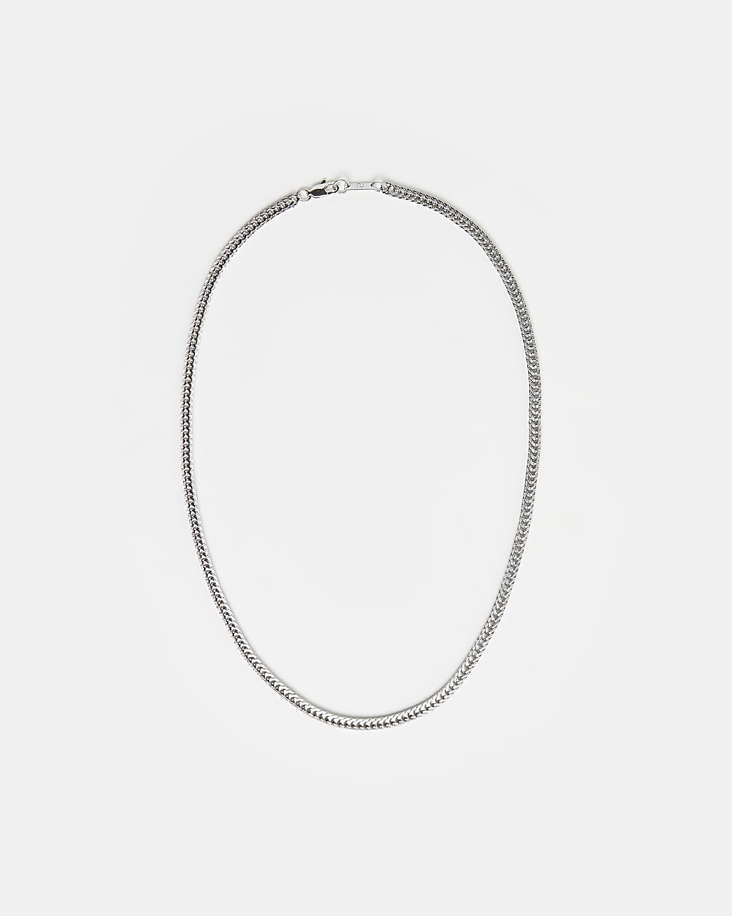 Silver colour RI chain necklace