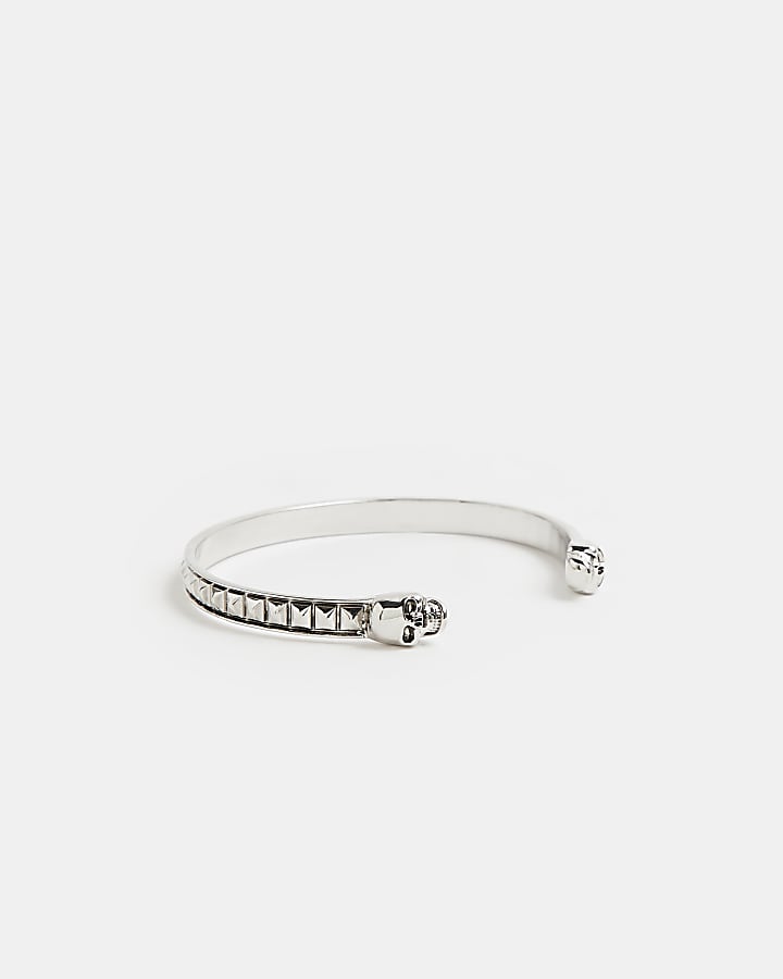 Silver colour Skull Stud bracelet