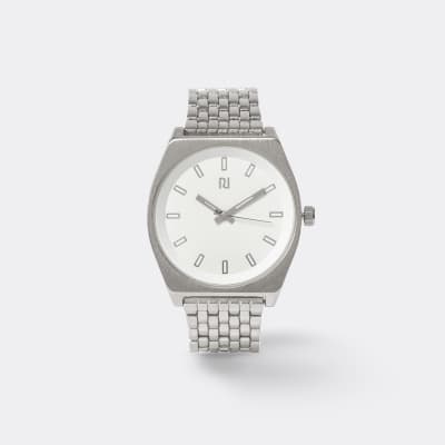silver colour watch