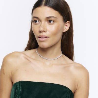 River island 2025 choker necklace