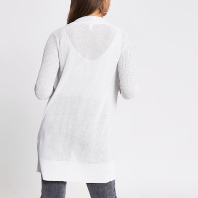 Silver diamante knitted cardigan