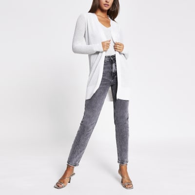 Silver diamante knitted cardigan