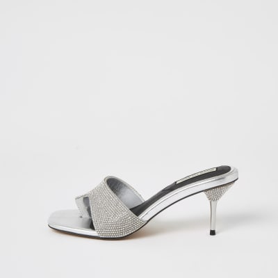 diamante sandals river island