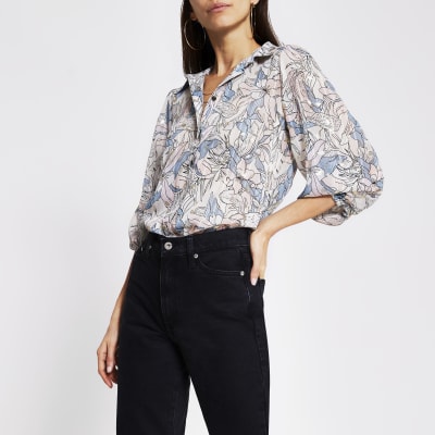 silver chiffon blouse