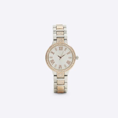 River island rose gold watch outlet