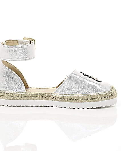 360 degree animation of product Silver sequin pineapple espadrilles frame-9