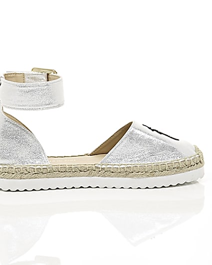 360 degree animation of product Silver sequin pineapple espadrilles frame-10