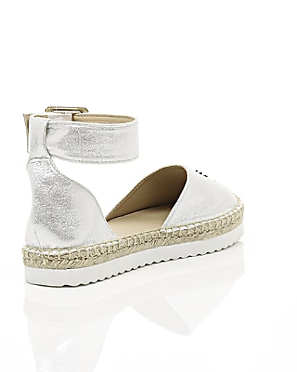 360 degree animation of product Silver sequin pineapple espadrilles frame-13