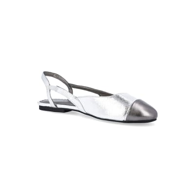 Silver shoes hot sale river island