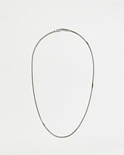 Silver Steel Chain necklace