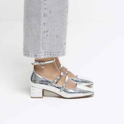 River island block cheap heel shoes