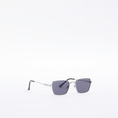 Silver tinted lenses square sunglasses