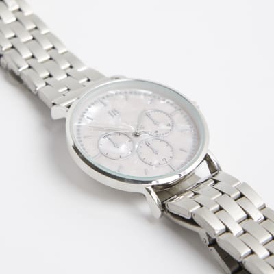 River island hot sale watches silver