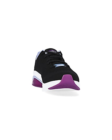 360 degree animation of product Skechers black Air Lifted trainers frame-20