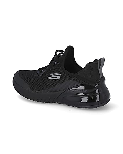 360 degree animation of product Skechers Black lace up trainers frame-5