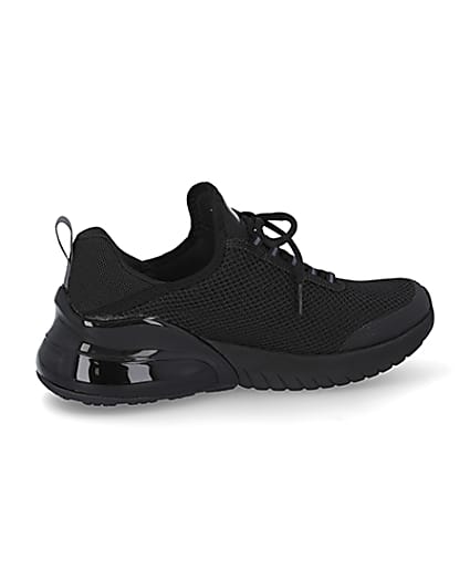 360 degree animation of product Skechers Black lace up trainers frame-14