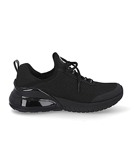 360 degree animation of product Skechers Black lace up trainers frame-15