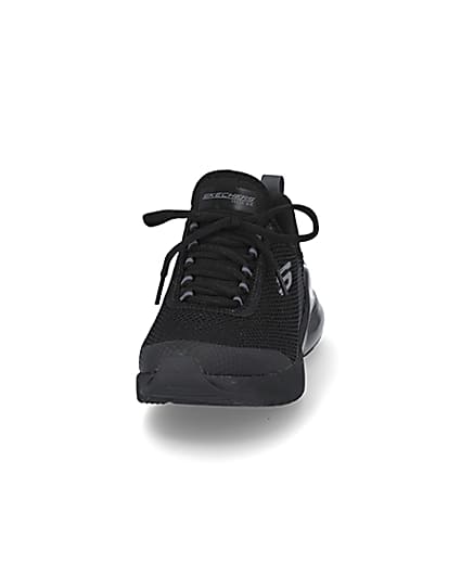360 degree animation of product Skechers Black lace up trainers frame-22