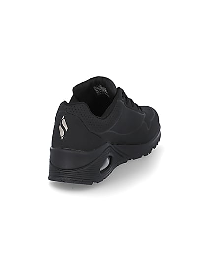 360 degree animation of product Skechers black uno air trainers frame-11