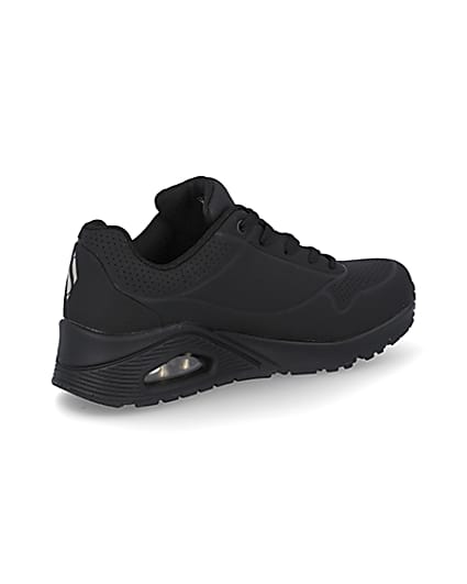 360 degree animation of product Skechers black uno air trainers frame-13