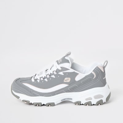 skechers grey trainers