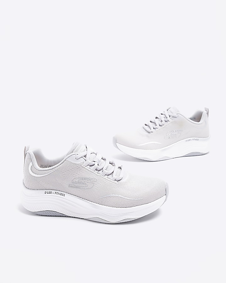 Skechers grey pure glam trainers