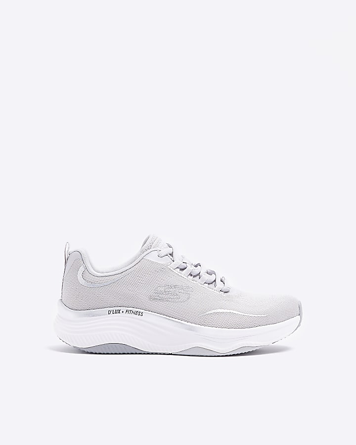 Skechers grey pure glam trainers