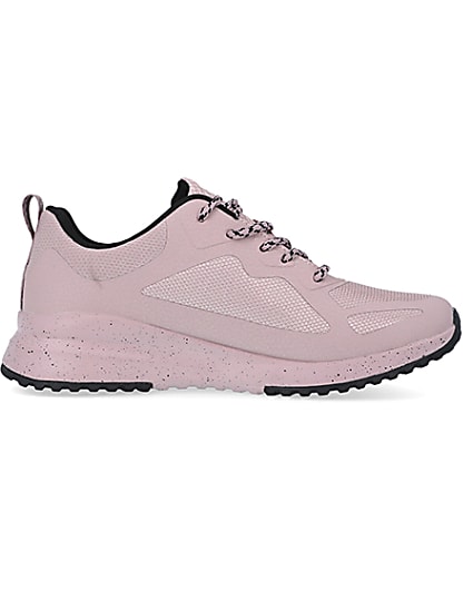 360 degree animation of product Skechers pink bobs sport squad 3 trainers frame-15