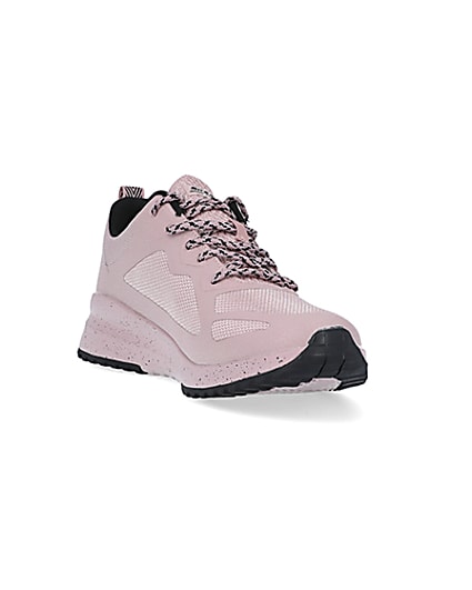 360 degree animation of product Skechers pink bobs sport squad 3 trainers frame-19