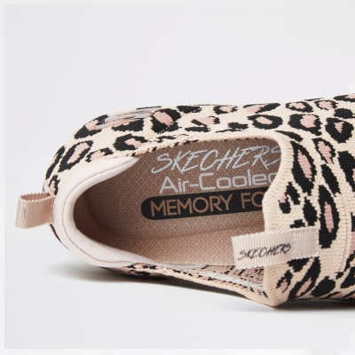 skechers pink leopard