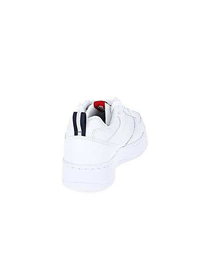 360 degree animation of product Skechers white Court trainers frame-10