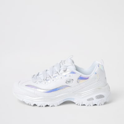 skechers d'lites blanche