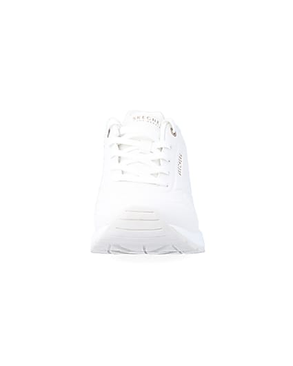 360 degree animation of product Skechers white million air elevated trainers frame-21