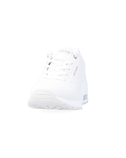 360 degree animation of product Skechers white million air elevated trainers frame-22