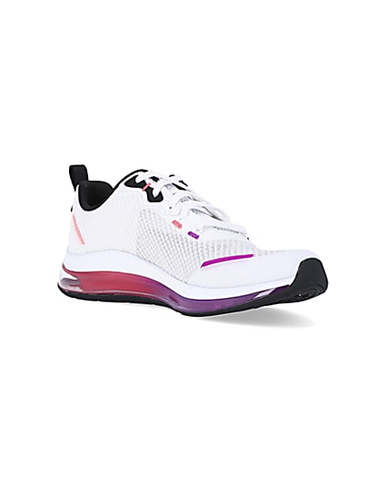 360 degree animation of product Skechers white Skech-air element 2.0 trainers frame-18