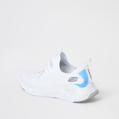 Skechers white solar-fuse gravity trainers