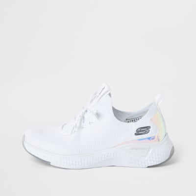 skechers white trainers