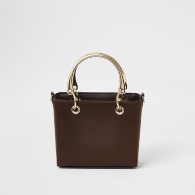 Small Satin Quilted Boxy Tote