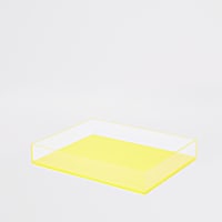 Small yellow acrylic tray