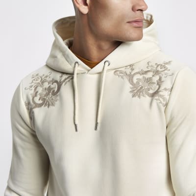 Stone baroque slim fit hoodie