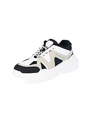 360 degree animation of product Stone caged chunky trainers frame-0