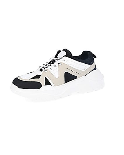 360 degree animation of product Stone caged chunky trainers frame-1