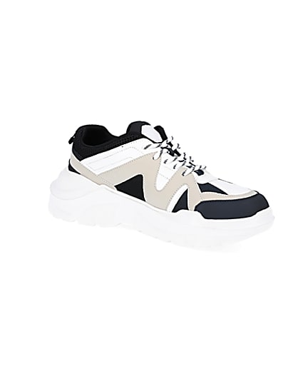360 degree animation of product Stone caged chunky trainers frame-17
