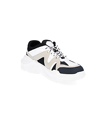 360 degree animation of product Stone caged chunky trainers frame-18