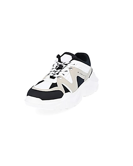 360 degree animation of product Stone caged chunky trainers frame-23
