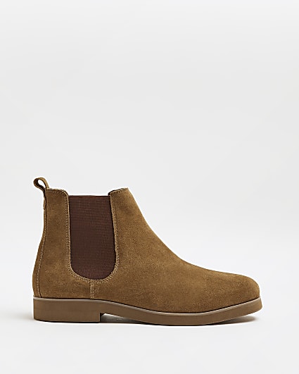 Stone Chelsea Boots