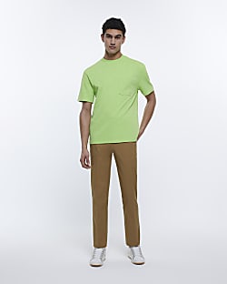 Stone Holloway Road tapered chino trousers